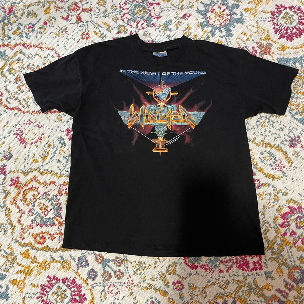 Vintage 1990 Winger In The Heart Of The Young